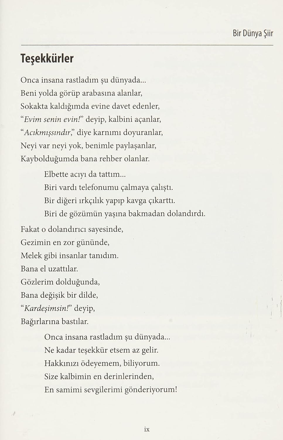 Bir Dünya Şiir